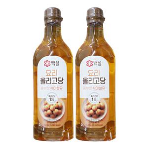 CJ제일제당 백설 요리올리고당 1.2kg 2개 쌀엿 설탕 물엿 요리당