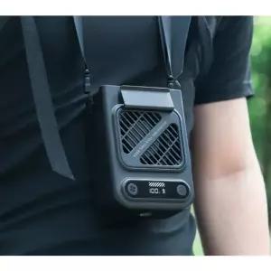 BLDC 휴대용 클립팬 ZAY-F019 블랙 허리 선풍기 넥밴드 집게형 8000mAh 21시간