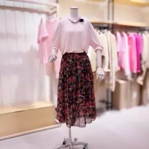 [대구백화점] [시에로]플라워 프린트 쉬폰 스커트(DBSG2SKF351)