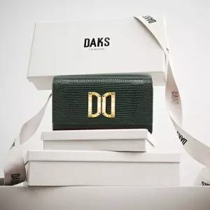 닥스 액세서리 25FW [프리미엄][ALEXA] 알렉사 그린 고급 크리스탈 DD장식 반지갑 DCWA5F283E2