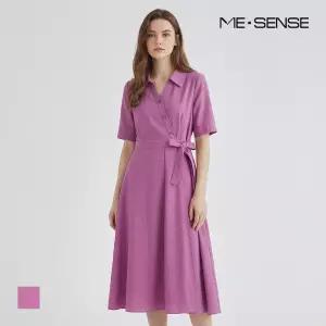 [미센스] 사선여밈 A라인 원피스_MB45OPP106Z