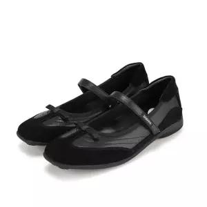 [본사운영] 바바라 양가죽 리본 장식 스포티 메리제인 여성 플랫 3cm_BBH534