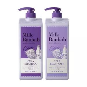 세라 샴푸1.2L+바디워시1.2L 베이비파우더 저자극 퍼퓸 대용량