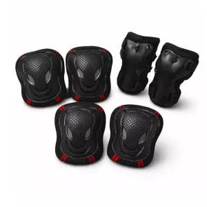 All-Ta 인라인 보호대 세트 3종(무릎 팔꿈치 손목) 충격흡수 안전보호대 Dno