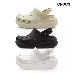 크록스 남녀공용 클래식 크러쉬 클로그 키높이 샌들 3종택일