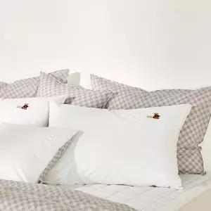 [롯데백화점]닥스 고밀도 바버 화이트 베개커버