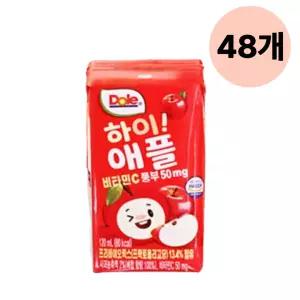Dole 돌 하이 애플 간식 상큼 사과 주스 120ml 48팩 BNS