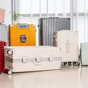 캐리어 여행용 24인치 28인치 초경량 폴리카보네이트 알루미늄 대형 수화물