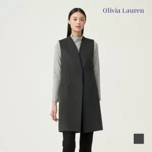 [올리비아로렌] 스웨이드 배색 포인트 베스트_VOCQCXW9341