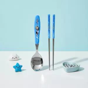 헬로카봇 수저세트 일반 젓가락 숟가락 어린이 유아 남아 유치원 연습용