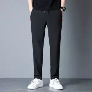 남성 간절기용 스판 트레이닝 바지 빅사이즈 편한 일자핏 데일리 팬츠 운동복