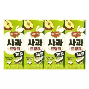 롯데칠성 델몬트 제로 사과 200ml (4입) 코코넛밀크 과즙 주스