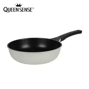 [퀸센스] 인덕션겸용 티타늄 궁중팬 28cm 웍 후라이팬 볶음팬 세라믹 코팅 가정용웍