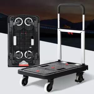 운반용 핸드 카트 손수레 대차 끌차 구르마 원터치 접이식 슬림 중 브레이크형