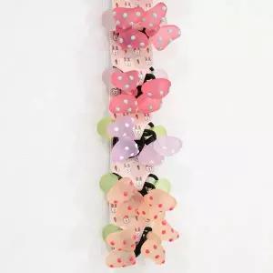 [하프클럽/]여자 악세서리 컬러 도트리본 방울머리끈 고무줄 세트