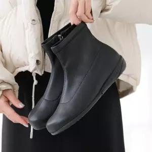 지쎄수제화 기모안감 러엘 스판 삭스 앵클부츠