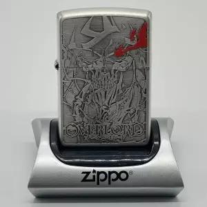 일본 지포 오버로드 아인즈 실버새틴 양면에칭 색조 오일라이터 (공식 정품)