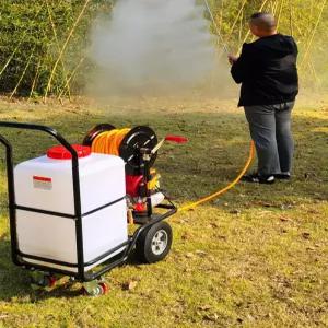 이동식 농약 분무기 트롤리 장치 스프레이 고압 이동식농약분무기 살포기 엔진 압축