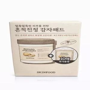 스킨푸드 감자 포테이토 마데카소사이드 수딩 패드 본품 60매 + 리필 10매 