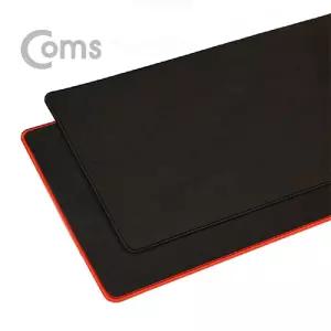 Coms 와이드 장 마우스 패드 Black 컬러/게이밍 단색 무지 롱 매트 키보드 컴퓨터 데스크 사무실 깔개 PC