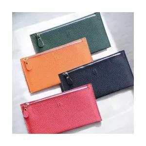 루시르미 여성 얇은 가죽 장지갑