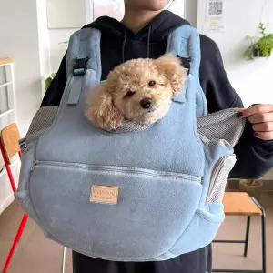 패리스독 핏프론 트코지 슬링/포근한 벨로아 앞가방