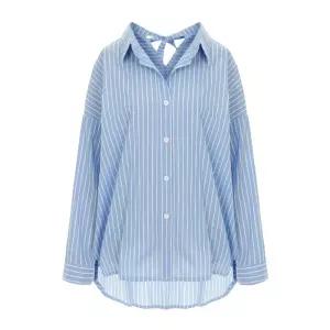 [티뷰] 백리본루즈핏스트라이프셔츠_V6A-CSH001