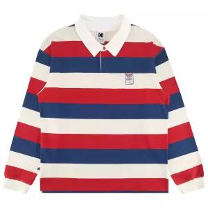 코닥 골드모먼트 스트라이프 럭비 카라 티셔츠 K6123LTL11RED