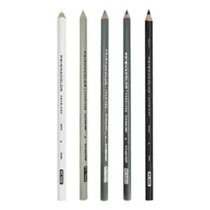 COOL 프리즈마 채색 GREY 쿨 무채색 그레이 세트 색연필 5종