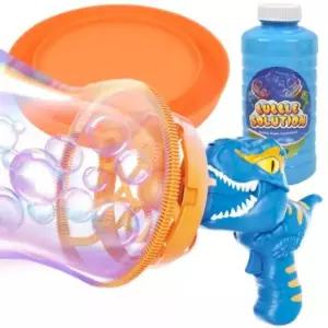 듀얼 버블건 이중 비눗방울 머신 공룡 파랑/blue 자동 수동 비누방울 총 장난감 아동 야외용 야외 어린이