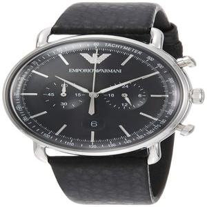 [엠포리오 아르마니] 손목시계 AVIATOR AR11143 맨즈 정규 수입품 블랙