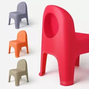이동이편한 낮은 스툴 통사출 세디아 등받이 의자 4color 