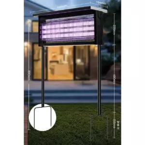 모기 퇴치기 야외용 전기충격 자외선 유인램프 태양광 충전식 해충방지 살충기