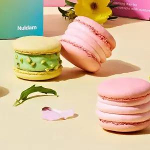 [널담] 봄맞이 한정 패키지 체리, 피스타치오 컬렉션 뚱카롱 4구 2박스 (2가지맛, 개당 50g)