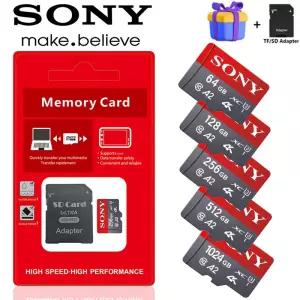 정품 소니 메모리 카드 1TB 512GB 256GB 128GB 64GB A2 V60 마이크로 SD 고속 SD/TF 샤오미 폰 카메라용