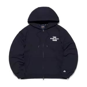 LEE 빈티지 레터링 후드 집업 네이비 LE2601HZ03 NA
