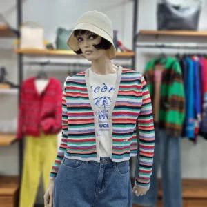 베네통/애플아울렛/스트라이프 브이넥 가디건/BAKCA2631