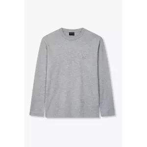 [엠포리오아르마니] 엠보싱 로고 크루넥 티셔츠 멜란지 153681540