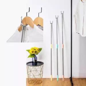 스텐인리스 옷걸이스틱 신축가능 장대 짧은 타입 옷걸이 옷걸이스틱