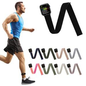 애플워치 49mm 38mm 호환 스포츠 발목/팔 밴드, 아이워치 울트라 SE 시리즈 9용 나일론 암밴드