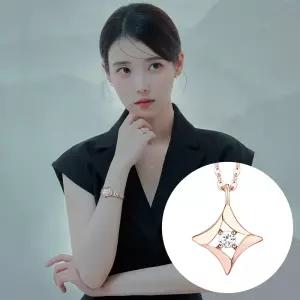[제이에스티나]아이유 PICK CELESTIA 10K 랩그로운 다이아몬드 목걸이 (JJCTNL6B3782R0420)