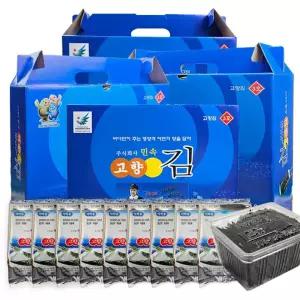 [원이안전] 도시락김 15gX40봉 선물세트 고향김 3호 국내산 조미김 민속 (본품)
