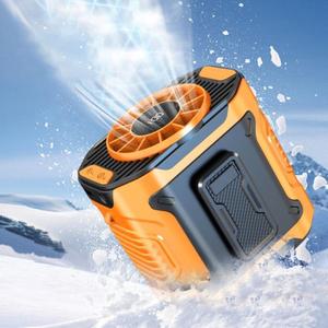 1+1 휴대용 손풍기 태풍기 야외 공사 현장용 클립형 미니 선풍기 USB 충전으로 시원하