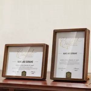 고급 액자 우드 심플 가로형 원목 액자 세로형 인테리어 갤러리 프레임 탁상용 선물용 북유럽 테이블 거실