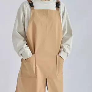 캐주얼 앞치마 플로리스트 바리스타 공방 앞트임 앞치마 카페 요리용 미술용 유아용 초등 학생 조절