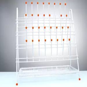 비이커 건조 랙 시약 비커 스탠드 선반 보관대 나사 수납 학교 연구실 기구 초자 실험실