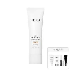 헤라 UV 프로텍터 CC SPF50+PA4+ 50ml, 1개+증정(멀티디펜스SPF50+PA4+ 15ml+익스트림포스 레포츠 SPF50 15ml+클리어 브로우 젤 3g+립 세럼 01 인텐스 2g 각 1개 (총 4개)