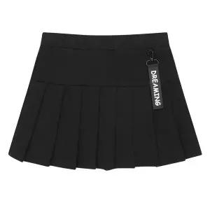 [보리보리/에꼴리에]여아 밴딩 레터링 키링 플리츠 스커트 24OT756_BK