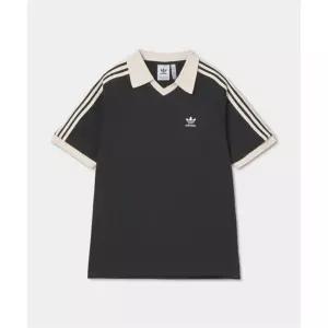 와플 반팔 폴로 셔츠 - 블랙 JV9266 401818