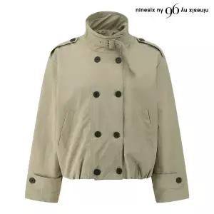 [롯데백화점]르샵. 버클 넥 더블 버튼 트렌치 자켓 (NQ1JK017L0)